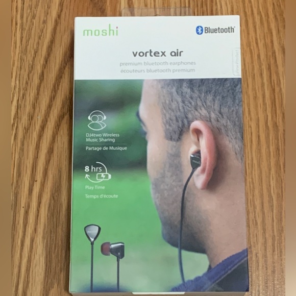 Moshi Vortex Air Bluetooth Earbuds with Mic Black - Picture 5 of 7